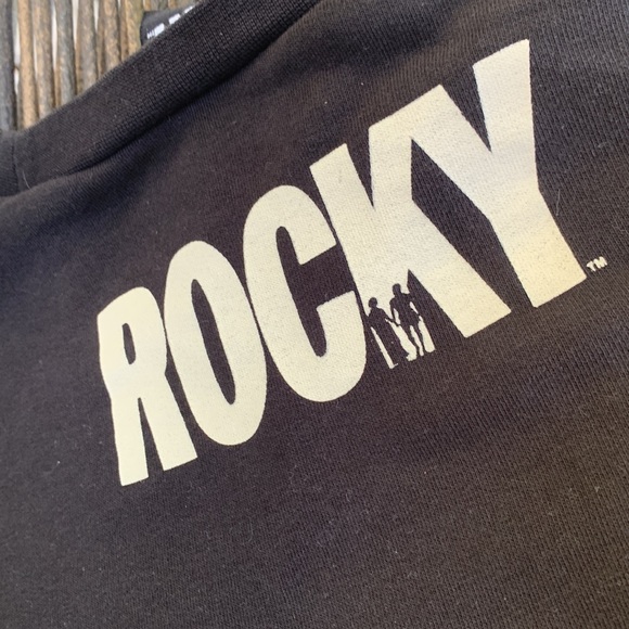 EUC - Distressed Washed Black Rocky Sweatshirt🥳🥳❌❌ - Picture 6 of 6